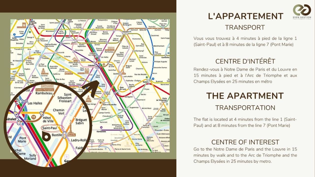 Appartement Typical Parisian Duplex#4Pers#Le Marais Extérieur photo